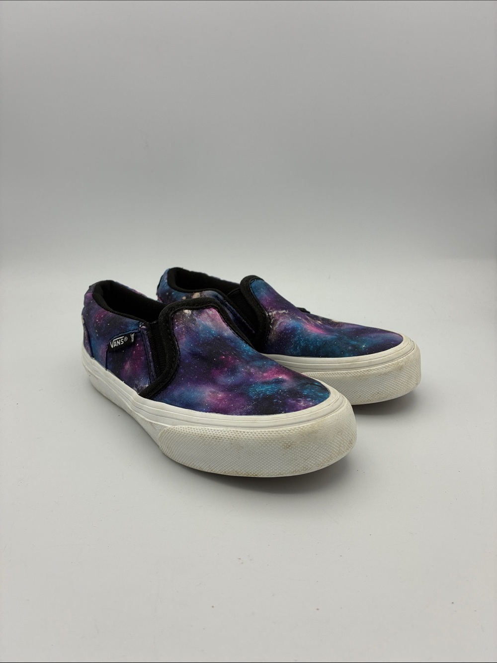 Vans Kids Slip-On Galaxy Print Sneakers - Purple & Blue